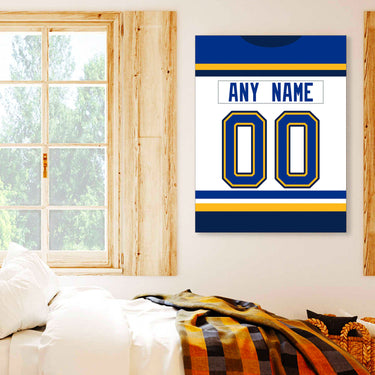 St. Louis Jersey Custom Canvas Print Wall Art for Boy Girl Men Women Hockey Personalized Canvas Art